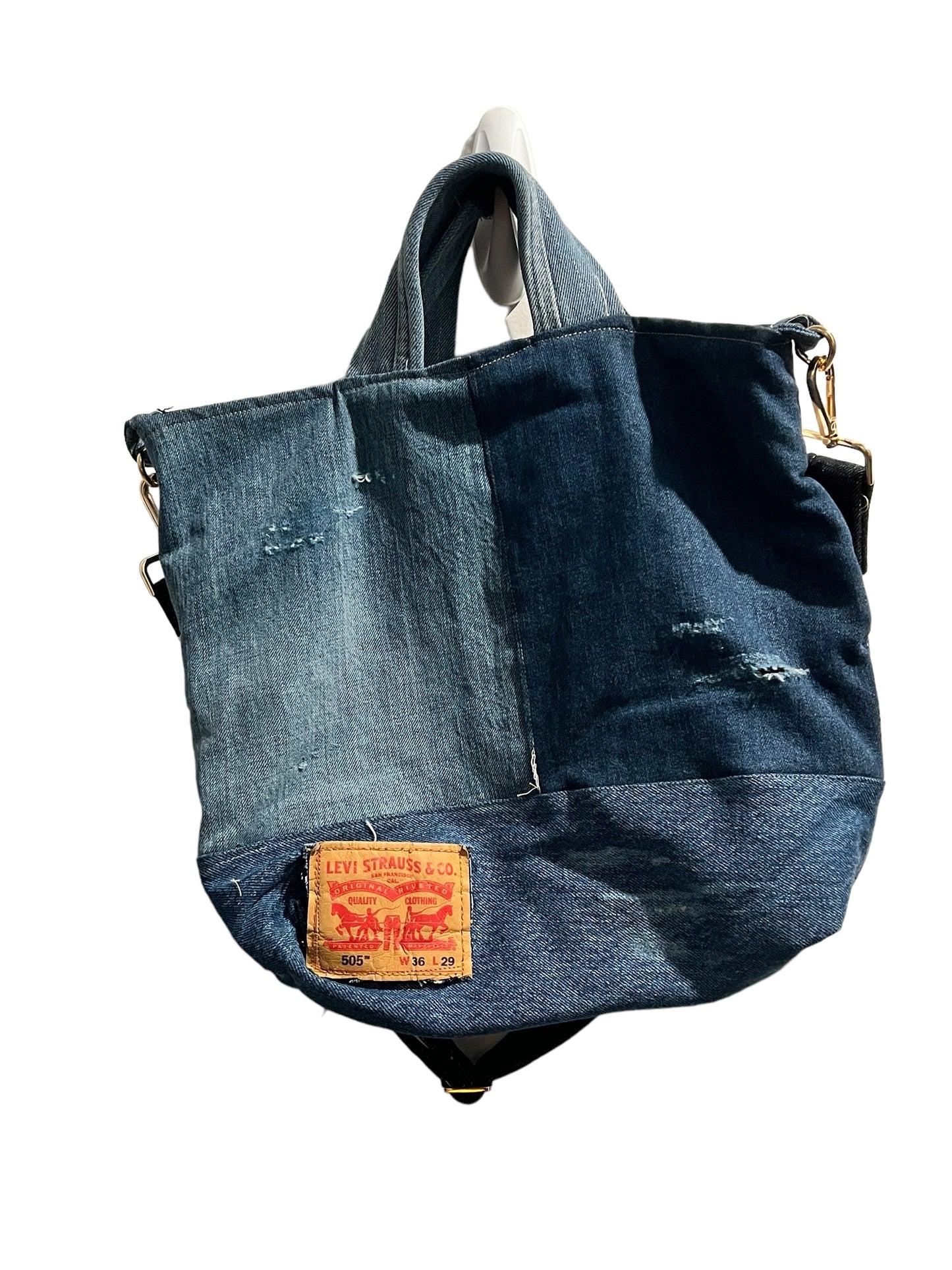 Remixed Levi tote bag