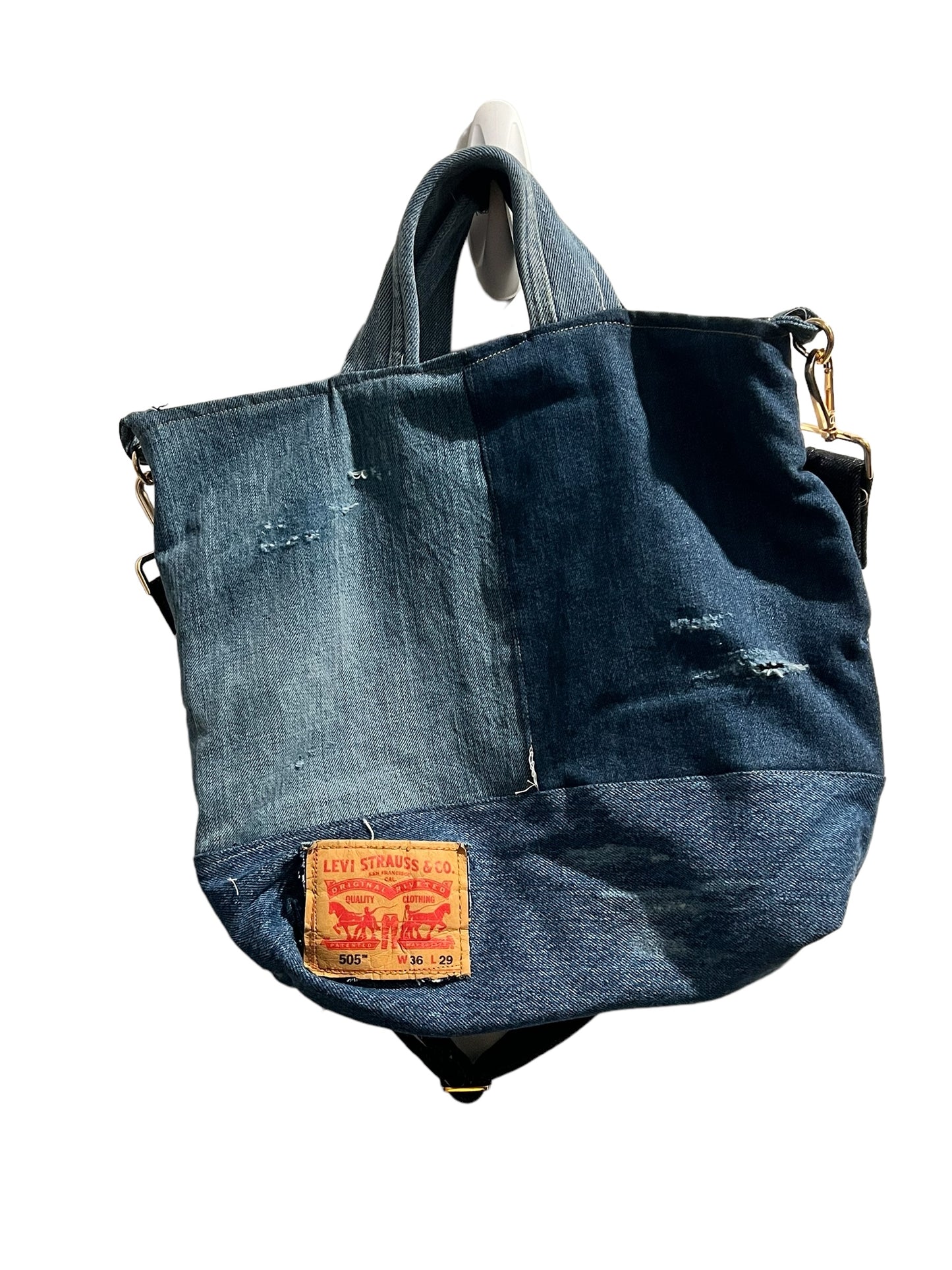 Remixed Levi tote bag